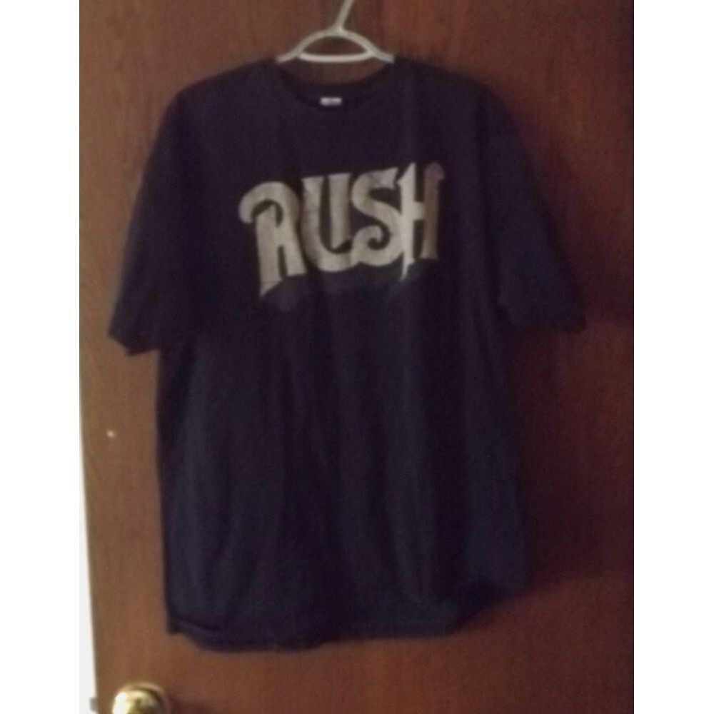 M&O Rush (Band Logo) Vintage Black Tshirt Size XL EUC